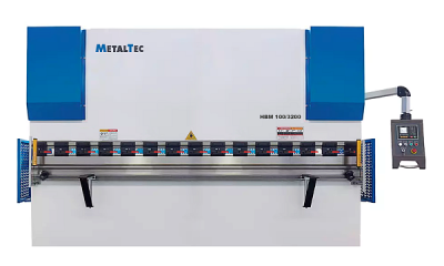 Листогибочный гидравлический пресс MetalTec HBM 100/3200М с контроллером E22 и ручной компенсацией прогиба