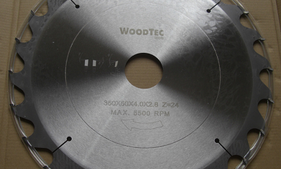 Пила дисковая Ø350 х 50 х 4,0/2,8 Z24 WZ WoodTec