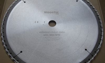 Пила дисковая Ø400 х 30 х 3,6/2,5 Z64 WZ WoodTec