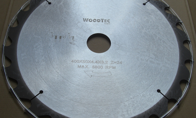 Пила дисковая Ø400 х 50 х 4,4/3,2 Z24 WZ WoodTec