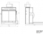 Покрасочная камера с водяной завесой DELTAMACHINERY KDM OKVZ-2000+P(1м) c дополнительным активным полом фото 3